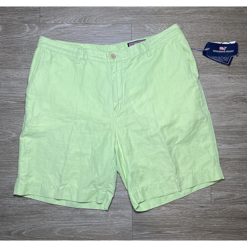 *NWT Vineyard Vines Men Size 40 9" Inseam Island Shorts Key Lime Green